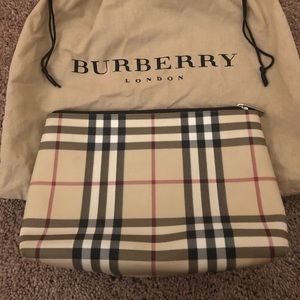 Classic Burberry clutch bag